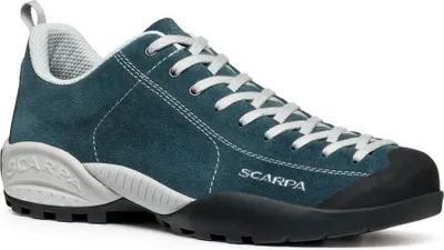 Damen-Lifestyle-Schuhe "Mojito" von Scarpa in Blau mit weißen Schnürsenkeln und Gummisohle.