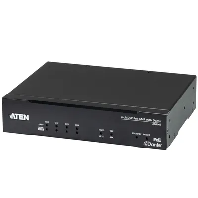 Imagen del producto de Mezclador DSP ATEN AD400E con 4 canales de entrada analógica y salida Dante