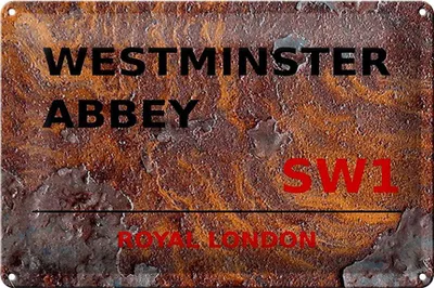 Produktbild von Blechschild London 30x20cm Royal Westminster Abbey SW1