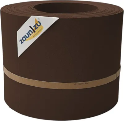Produktbild von Sichtschutzstreifen zaun|zu PREMIUM 10x Einzelstreifen 2,55m für Doppelstabzaun Braun,10x 2,55m