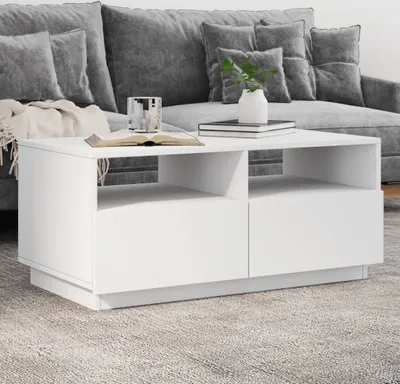 Immagine prodotto di Maison Exclusive - Tavolino con luci LED Bianco 90x49x40 cm
