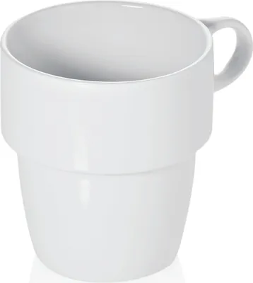 Produktbild von Becher, konisch, Porzellan, 0,25 Liter, Ø 8 cm und 9,0 cm Höhe