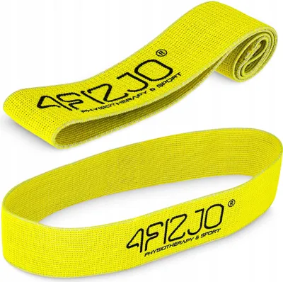 Produktbild von 4FIZJO Material Fitnessband, 34x5x0,2 cm, starker Widerstand 23-29 kg, Gelb