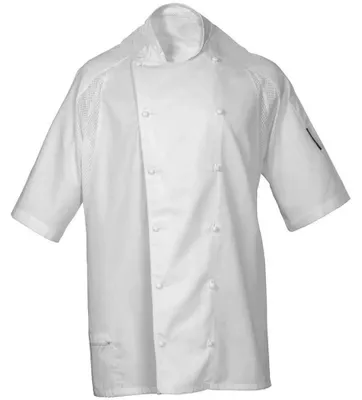 Produktbild von Le Chef - "Executive" Kochjacke für Herren/Damen Unisex, kurzärmlig LT5206 (XXS) (Weiß)