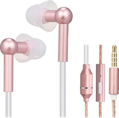 Produktbild von IBRAIN FC31 Luftschlauch Anti-Strahlung In-Ear-Kopfhoerer 3,5 mm Kabelgebundenes Musik-Headset Strahlungsfreier Kopfhoerer Rauschunterdrš¹ckungs-Lautstuerkeregler mit Mikrofon