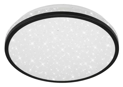 Produktbild von LED-Deckenleuchte - Weiß - Schwarz - Kunststoff - Ø 28 cm - mit Sternenhimmel