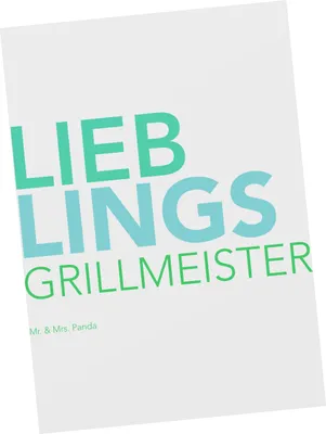Produktbild von Mr. & Mrs. Panda Grußkarte Grillmeister - Weiß - Geschenk, Ansichtskarten, Ansichtskarte, einzelkarte, Postkarte, Spruch, Chefkoch, Grillen, Postkarten, Bratwurst, Grill