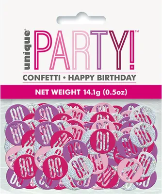 Produktbild von Konfetti Metall Glitz 14g #80 Pink