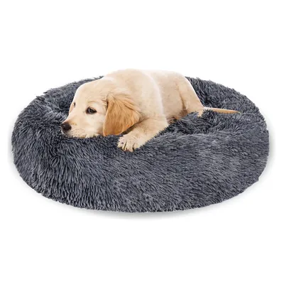 Immagine prodotto di Jopassy cane letto peluche posto letto cane cuscino gatto lavabile antiscivolo confortevole 100cm grigio scuro