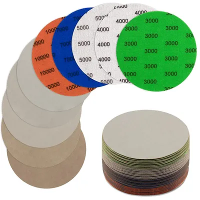 Obrázek produktu pro Brusný papír Klett, 125 mm, pro mokré i suché použití, 25 kusů, zrnitost 3000-10000