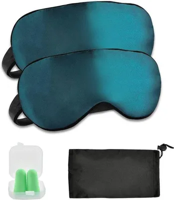 Produktbild von Famanu Augenmaske 2-Pack - Weiches, komfortables Schlafmasken-Set für Schlaf, Reisen und Entspannung