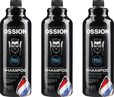 Produktbild von Ossion Premium Barber Salt Free Shampoo 3x1000 ml