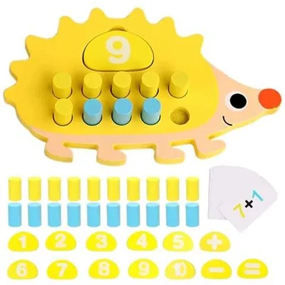 Zdjęcie produktu dla Zabawka matematyczna montessori drewniana do nauki liczb dla dzieci 3+ lat
