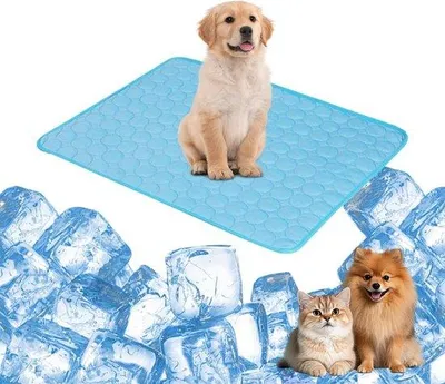 Obrázek produktu pro Chladicí podložka pro psy a kočky, rozměry 50 x 40 cm – chladicí podložky pro domácí mazlíčky – ideální pro teplé počasí a pohodlný spánek