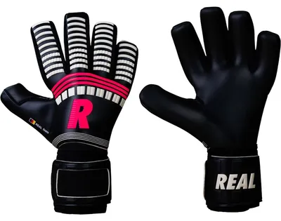 Produktbild von Real Spyder 3.0 Torwarthandschuhe - Schwarz / Weiß / Neonrot | Größe: 9