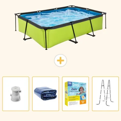 Immagine prodotto di Piscina fuori terra rettangolare - 300x200x65 cm - 5 pezzi - SCB71