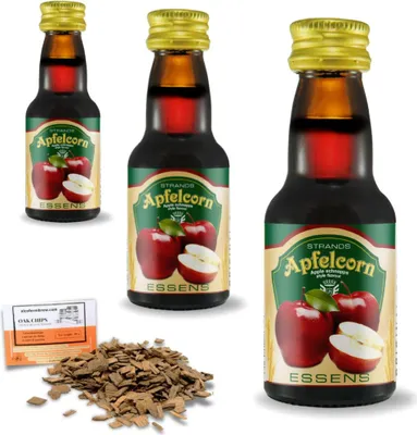 Produktbild von 3 x Apfelcorn Schnaps Essenz 25ml Wodka-Essenz – Wodka-Aroma, Aromaessenz, Wodka-Extrakt