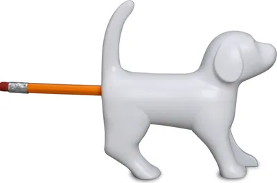 Produktbild von Bellender Bleistiftspitzer Hund in weiß