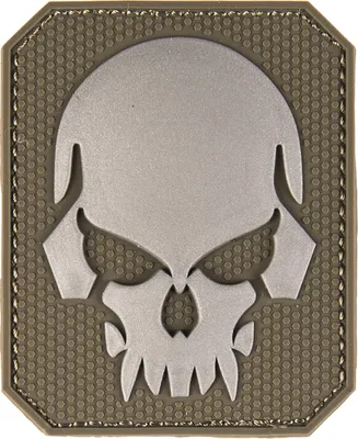 Produktbild von Patch 3D Skull small oliv