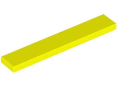 Image de Lego® 1x6 tuiles 6636 - 100 pièces jaune fluo