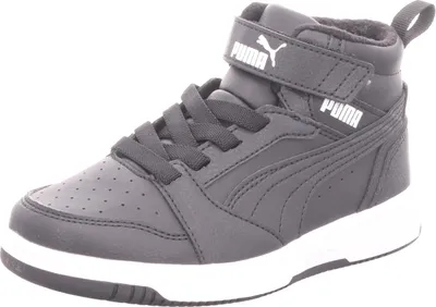 Produktbild von Puma Kinder-Jungen-Sneaker Puma Rebound V6 Mid WTR AC+PS Schwarz-Weiß, Farbe:schwarz, EU Größe:32