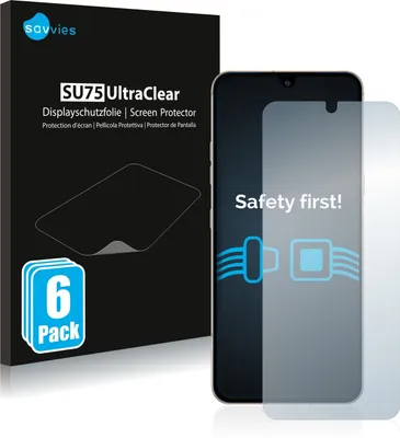 Produktbild von 6x Für LG V60 ThinQ Schutzfolie Savvies Displayschutz Display Schutz Folie Klar Transparent