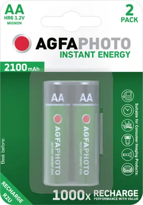 Obrázok produktu pre AgfaPhoto Akku Instant Energy AA HR06 2100mAh 2St.