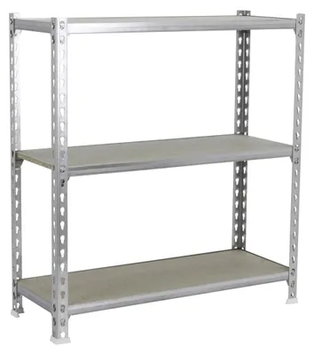 Image de Etagère Légère Sans Vis Maderclick Mini 3/500 900 Galva/bois Galva/bois 900x800x500 - Simonrack
