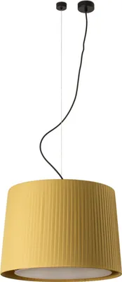 Produktbild von SAMBA Hängelampe schwarz/Polyesterseide gelb ø450 64314-45