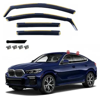 Produktbild von 4-teiliges Set mit Windabweisern für BMW X6 G06 (2019–2025)