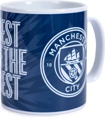 Obrázek produktu pro Manchester City FC - Hrnek na kávu "UCL" TA11981 (jedna velikost) (modrá/bílá)