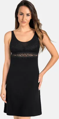 Immagine prodotto di Teyli Camicia da notte elegante con pizzo sulla scollatura Esso Female 2813 nero S