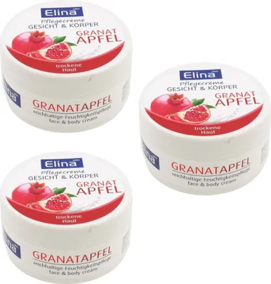Produktbild von 3St. x 150 ml Elina Granatapfel Hautpflegecreme