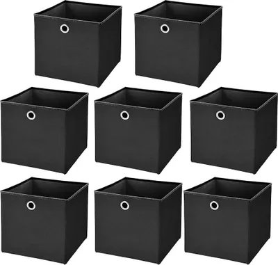 Immagine prodotto di Contenitore pieghevole - Organizer per armadio - Tessuto non tessuto - Quadrato - 1 scomparto - Verde