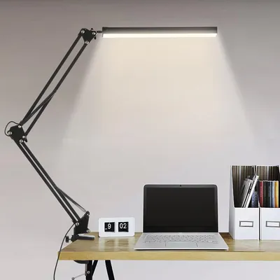 Zdjęcie produktu dla BIENSER Lampa biurkowa LED z zaciskiem czarna