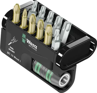 Produktbild von Wera Bit-Check 12 Wood 1 Bits Sortiment