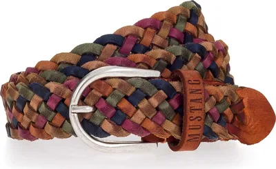 Produktbild von MUSTANG Leder Gürtel Braided Leather Belt W110 Varied bunt