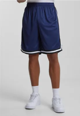 Produktbild von Urban Classics TB243 | Stripes Mesh Shorts S bis 3XL - Farbe: darkblue/black/white - Größe: M