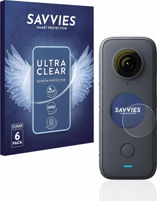 Produktbild von 6x Für Insta360 One X2 Schutzfolie Savvies Displayschutz Display Schutz Folie Klar Transparent