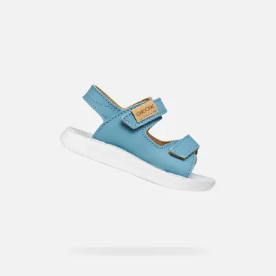 Produktbild von Geox Blaue Jungensandalen, leicht fluffig 27