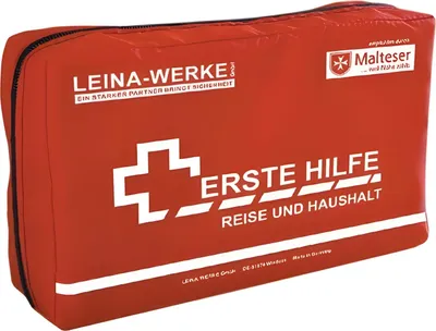Obrázek produktu pro LEINA Sada první pomoci pro cesty a domácnost 27 dílů červená