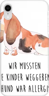 Produktbild von Mr. & Mrs. Panda Iphone XR Handyhülle Hund Basset Hound - Weiß - Geschenk, Sprüche, Handy Case, Süß, Lustig, Premium Kunststoff