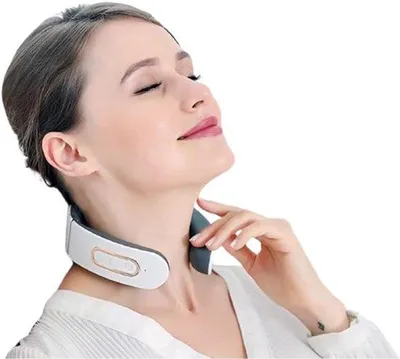 Produktbild von Nekmassager mit 6 Massagemodellen und 9 Intensitäten - 4 Massageköpfe und Wärme - für Zuhause und Büro
