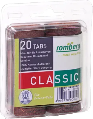 Produktbild von Romberg Kokos-Quelltabletten Ø 36 mm 20 stk