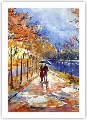 Produktbild von Poster - Poster ohne Rahmen - Park Paar Baum - 50x70 cm - Wand Bild - Wanddeko - Wandbilder - Kunstposter - Wandposter - Bilder - Kunstdruck - Wanddekoration - Wandbild - P2XPA50x70-3557