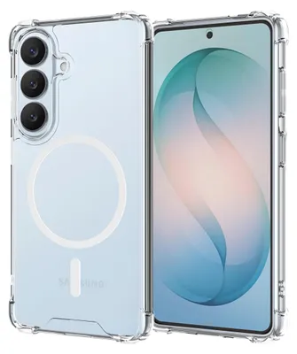 Image de Cazy Coque Compatible avec Samsung Galaxy S26 Plus – Coque Antichoc – Compatible MagSafe – Transparente