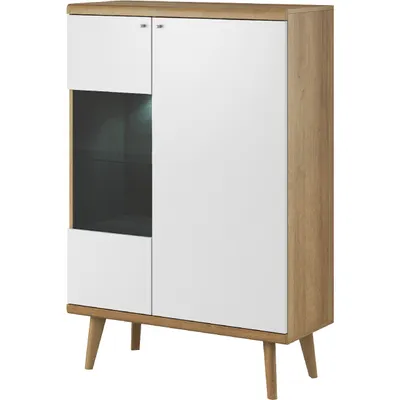 Obrázek produktu pro Vitrína PRIMO 05 dub riviera / bílá