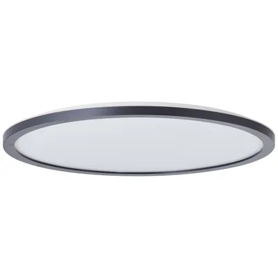 Produktbild von BRILLIANT schwarze LED Deckenleuchte BRENNAN | IP44 Deckenlampe mit 3-Stufen-Dimmer Ø 42 cm | 22W 2700 Lumen 4000 Kelvin | Metall/Kunststoff