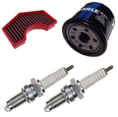 Immagine prodotto di Kit di manutenzione per Aprilia Tuareg 660 ABS 2022: filtro aria, filtro olio, candele di accensione di pamoto - Nuovo