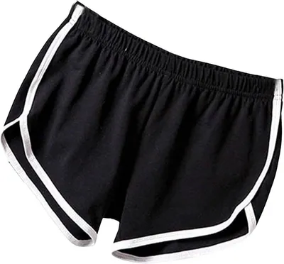 Produktbild von Stylische Damen Sporthose, Short, Lauf Fitnesshosen, Schwarz - M